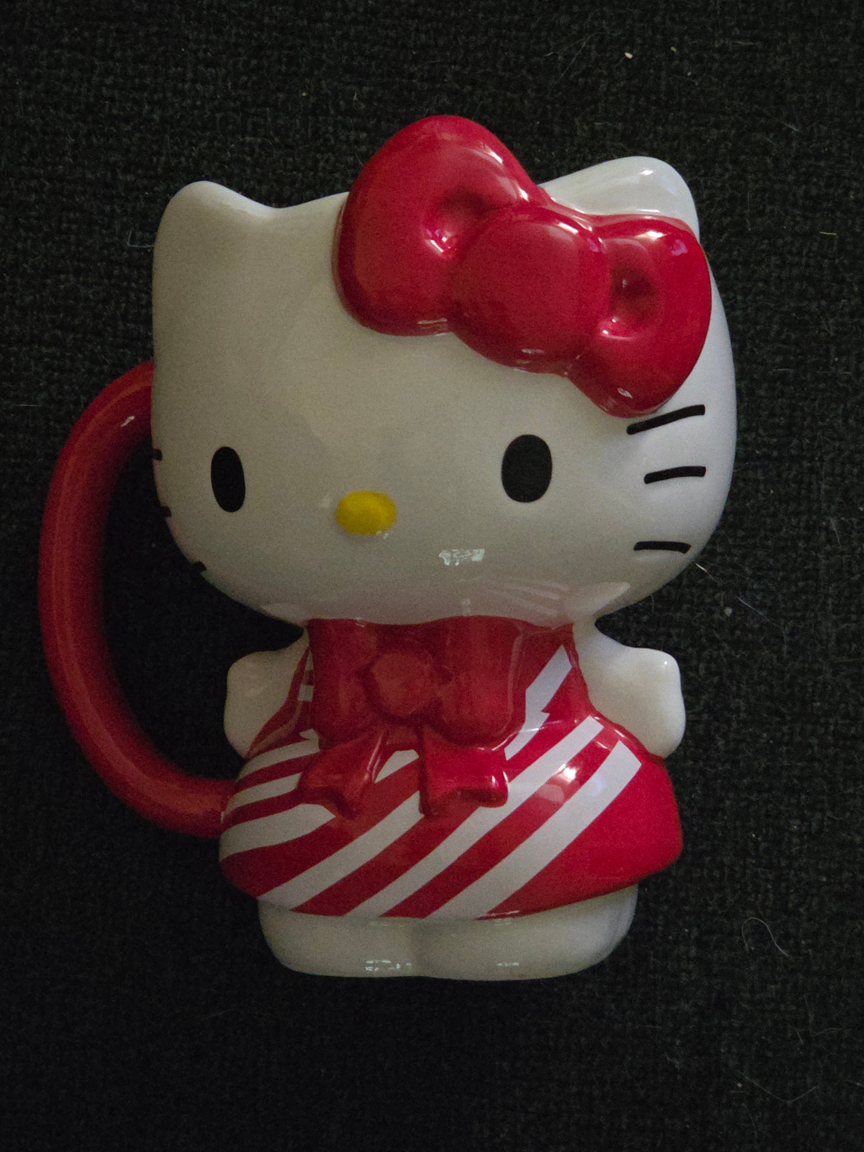 Silver Buffalo Sanrio Hello Kitty Candy Cane Dress 3D Sculpted Ceramic Mug