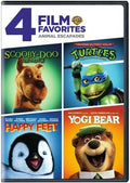 Animal Escapades DVD 4-Film Collection — Scooby-Doo, Happy Feet, Yogi Bear & Ninja Turtles