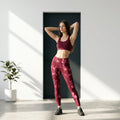 NWT Dry-Tek Women's Compression Leggings – Tie Dye Red, Size XL