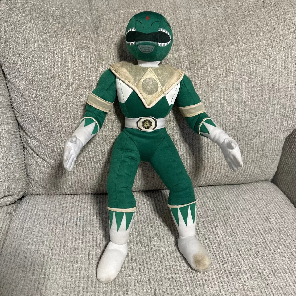 Vintage Mighty Morphin Power Rangers 1994 Plush Green Ranger Tommy 17"