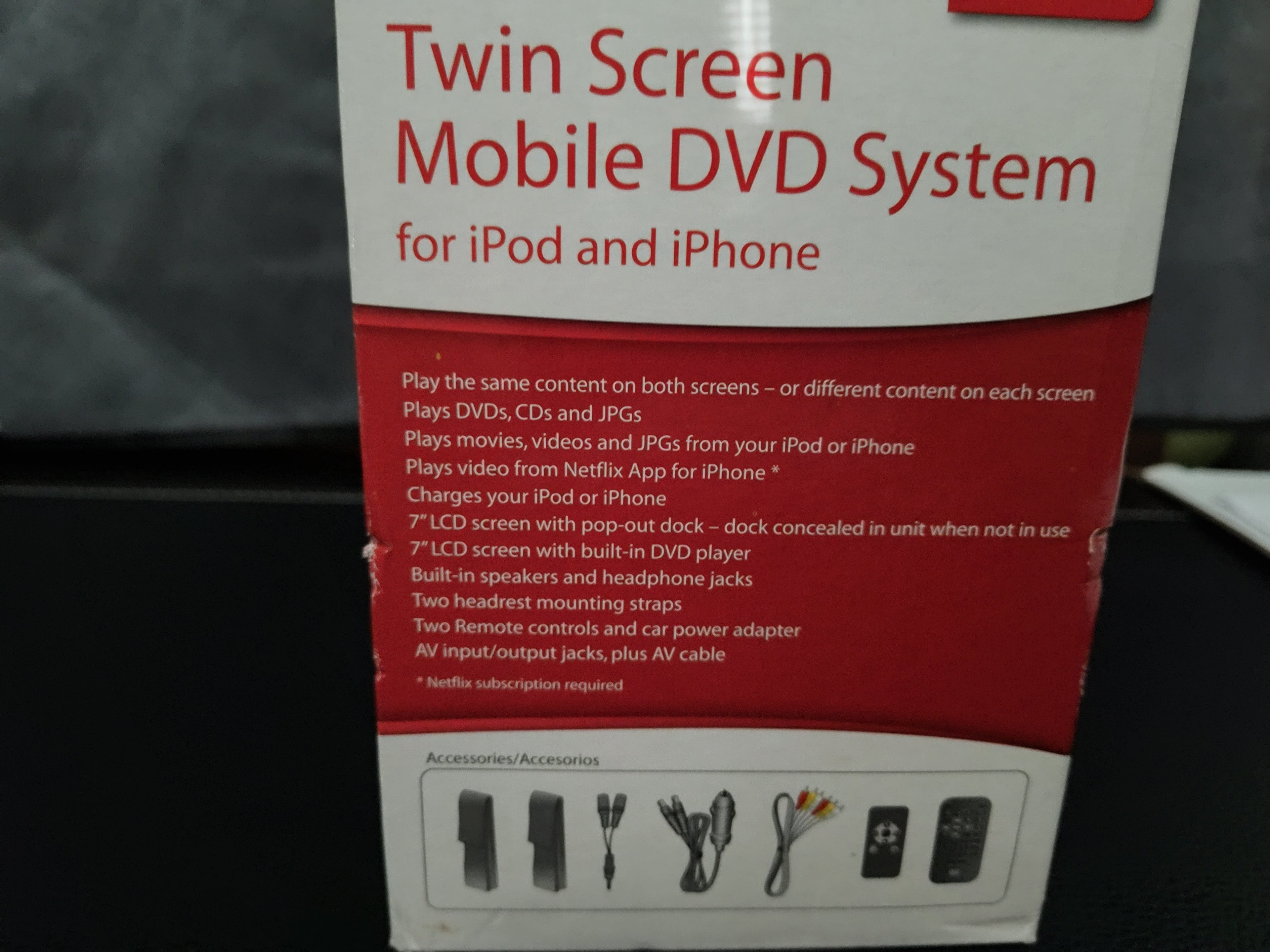 RCA Twin Screen Mobile DVD System – Model DRC97873i (Dual 7" LCD Screens)