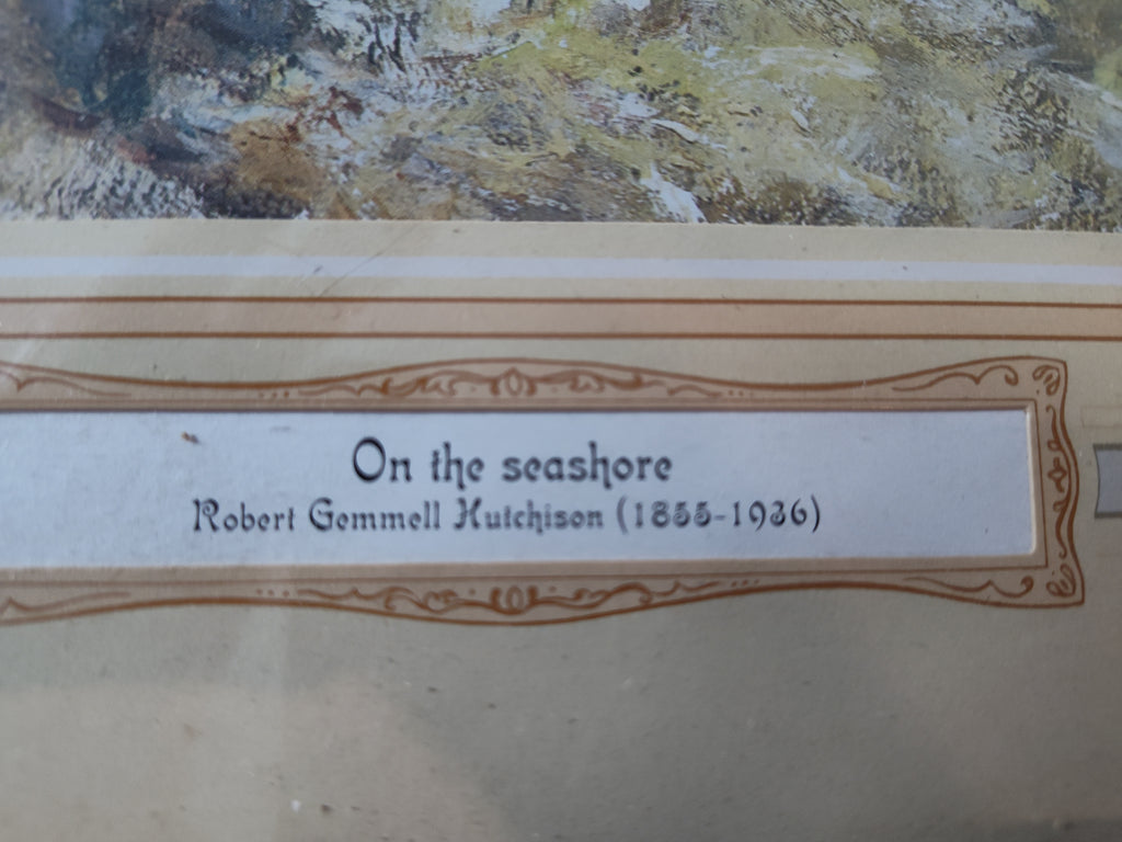 "On the Seashore" Framed Art Print – Robert Gemmell Hutchison, Scottish Impressionist