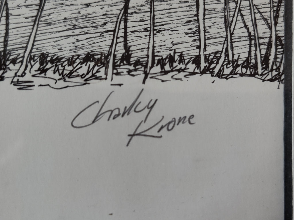 "Walnut St. Bridge" Pen & Ink Drawing by Charley Krone – Harrisburg, PA