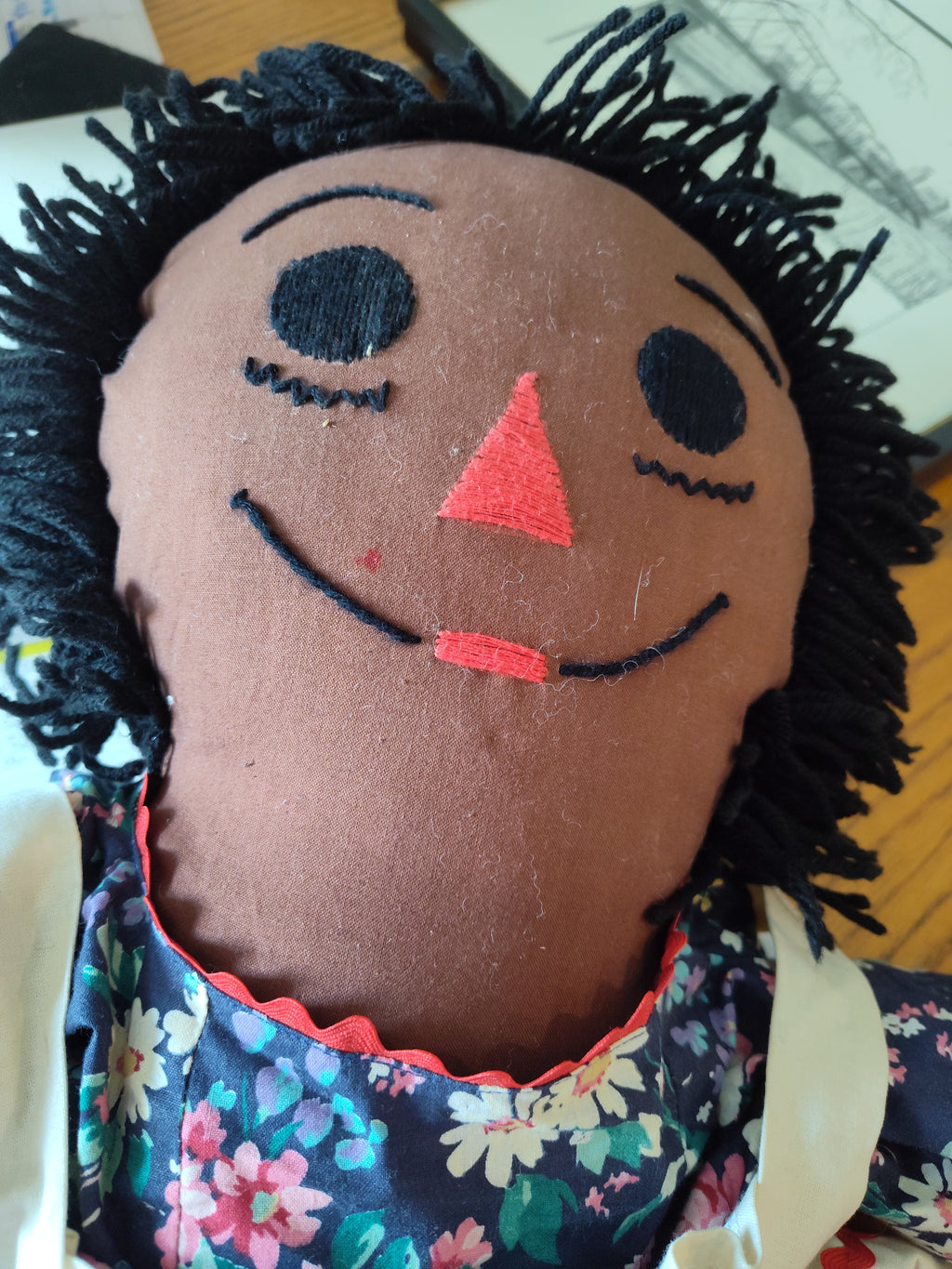 Unique and Vintage African American Raggedy Ann and Andy doll