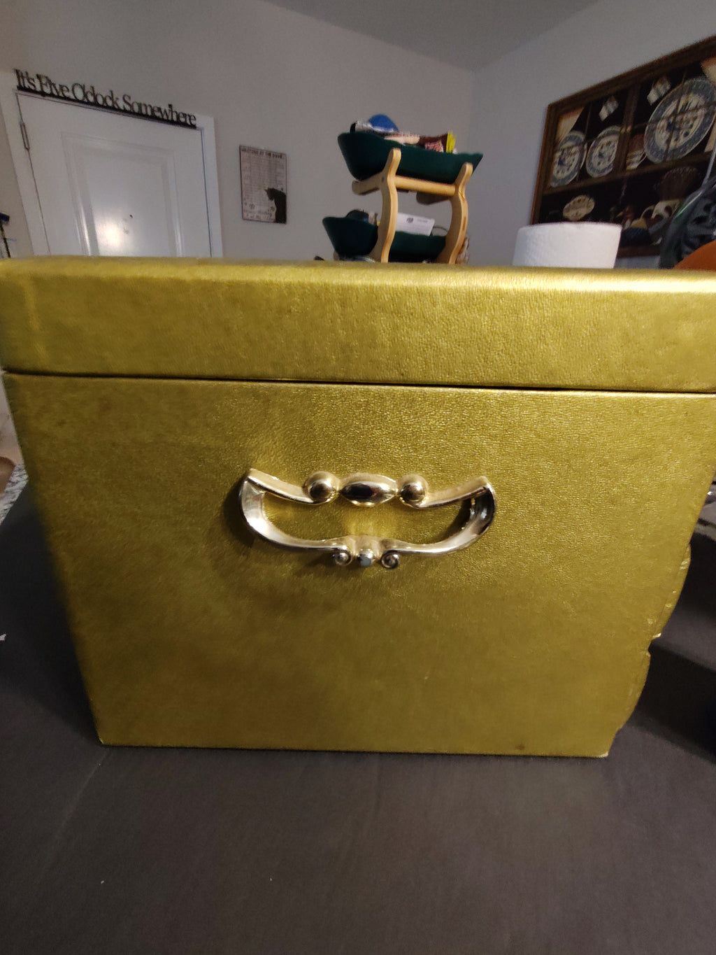 Vintage Lady Buxton Jewelry Box — 2 Drawers, 4-Tier Green (1960s–70s)