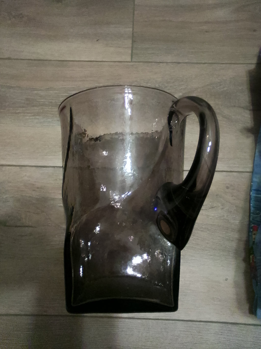 Vintage Morgantown Glass "Square Jug" Pitcher – Smoky Amethyst