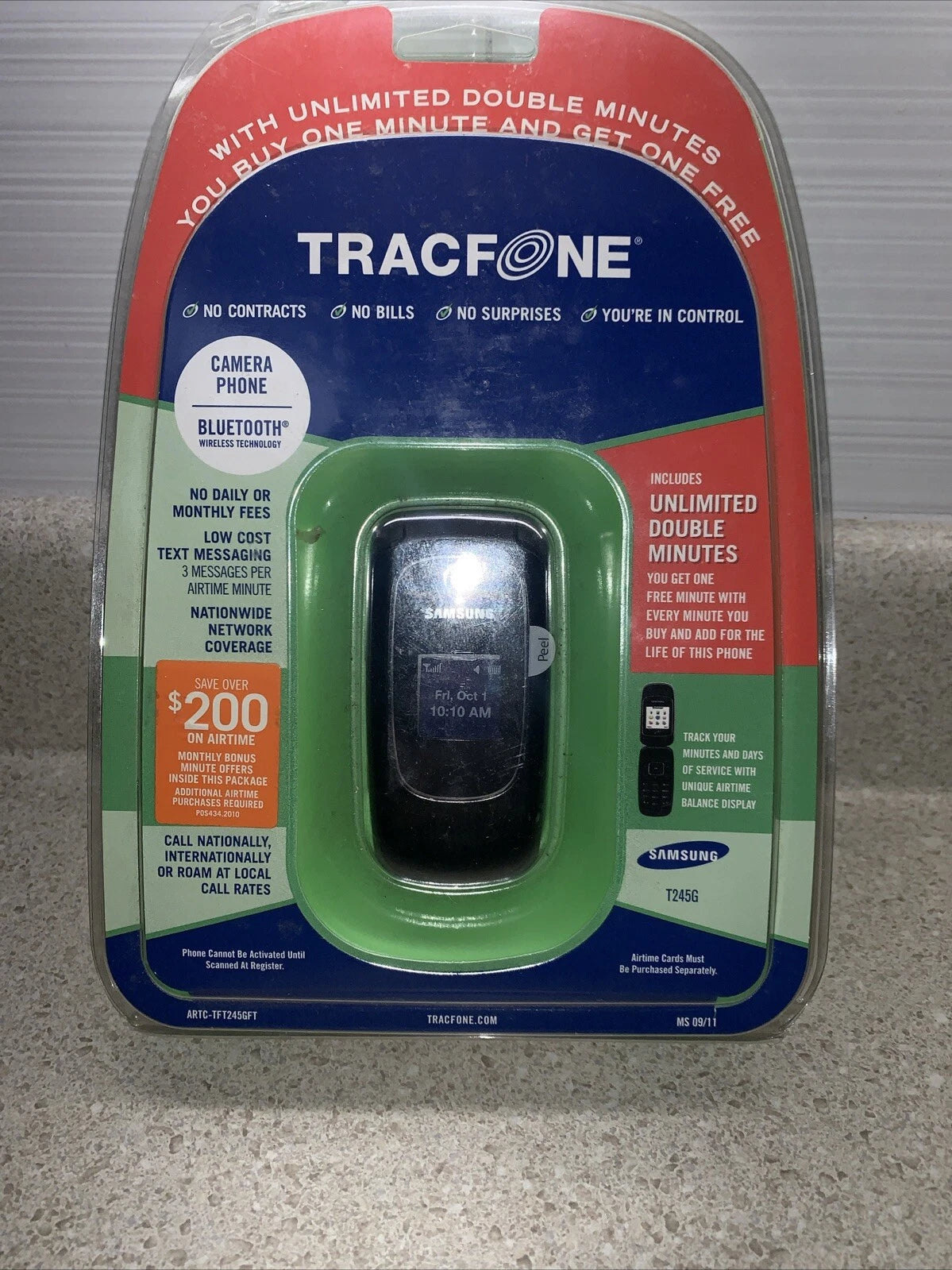 Samsung SGH-T245G Flip Phone – Black (TracFone) | New In Box