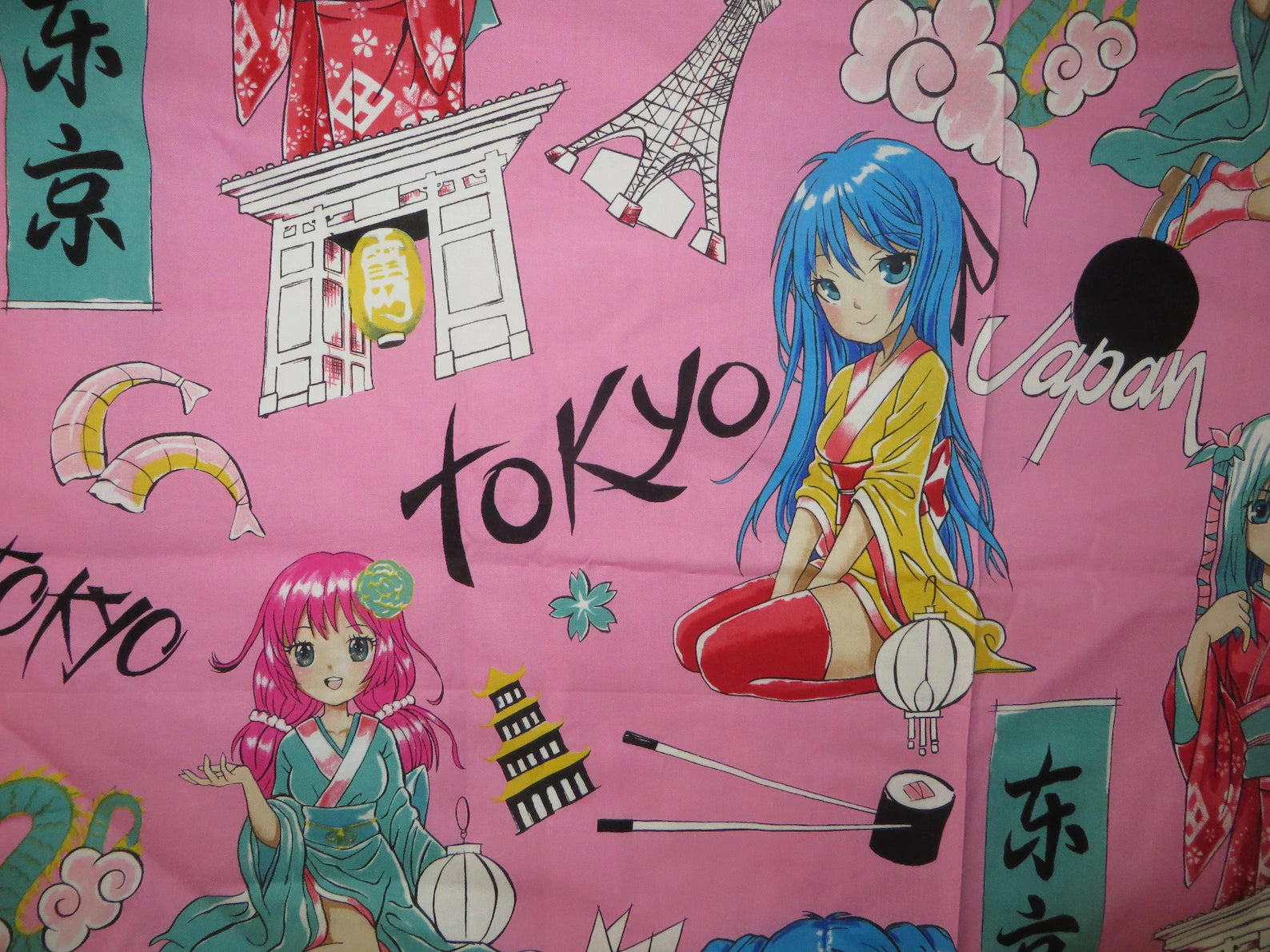 Alexander Henry "Tokyo Dream" Fabric in Hot Pink – Nicole's Prints – New on Bolt