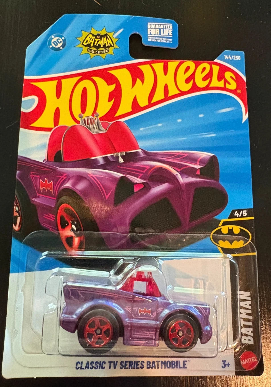 2026 Hot Wheels Purple DC Classic TV Series Batmobile 4/5 Batman 144/250