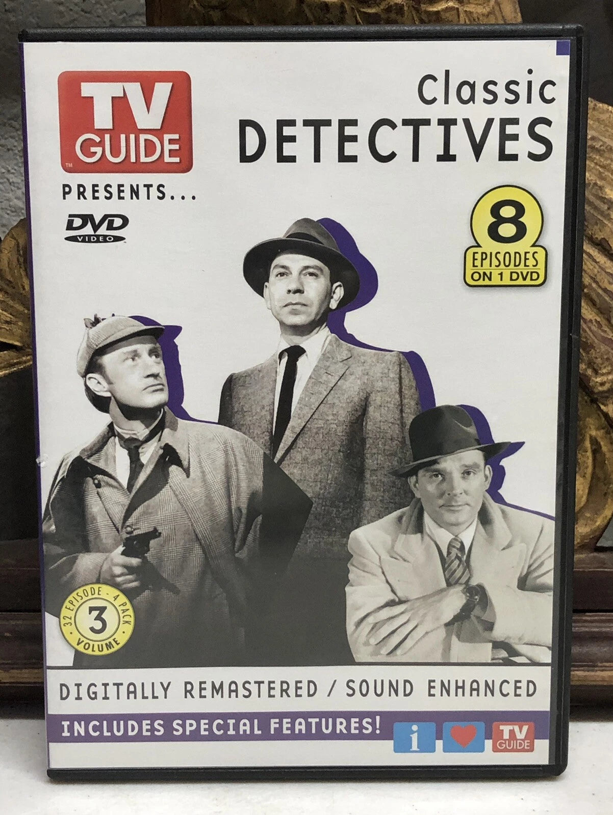 TV Guide Presents Classic Detectives 8 Episodes (DVD, 2004) Preowned
