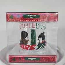 A Christmas Story "I Triple Dog Dare Ya" 20 oz Teardrop Glass Tumbler NIB