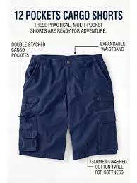 Boulder Creek by KingSize Men's Big & Tall Cargo Shorts 12" – Size 42 Tall (Preowned)