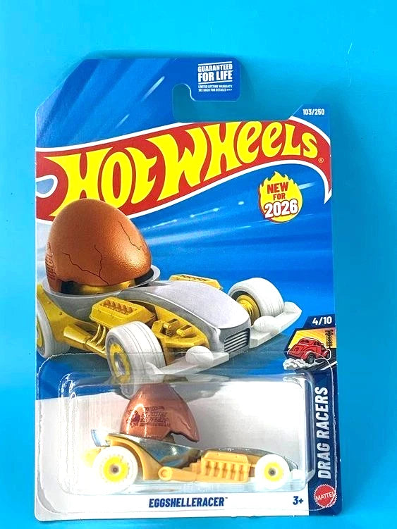 Hot Wheels 2026 Eggshell Racer ZAMAC #103/250 Drag Racers
