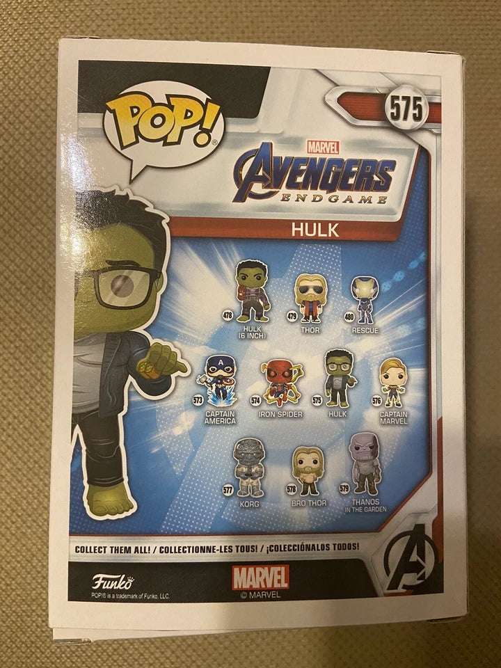 Funko Pop! Vinyl: Marvel Avengers Endgame – Hulk #575 Bobble-Head | New