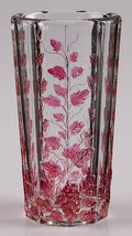 Westmoreland Paneled Grape Ruby Flash Flat Iced Tea Glass