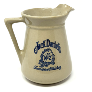Jack Daniel's Old No. 7 Ceramic Pitcher – Tennessee Whiskey Vintage Beige 7.5"
