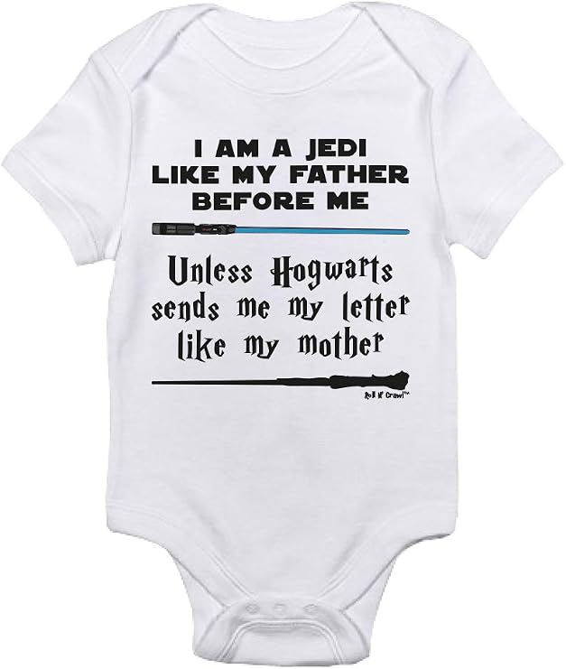 "I Am A Jedi... Unless Hogwarts" Baby Bodysuit One Piece — 6 Months