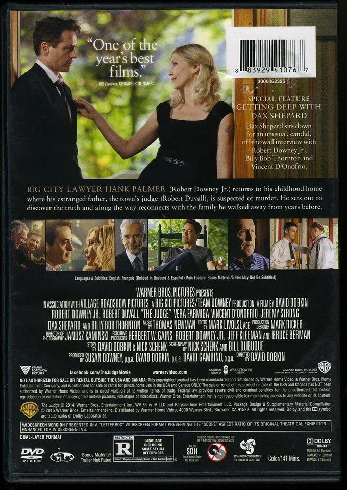 The Judge (DVD, 2014) Preowned