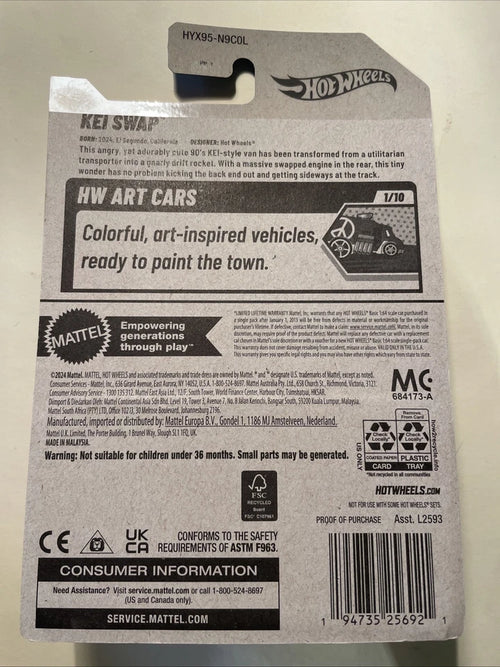 2025 Hot Wheels Pink Kei Swap Art Cars 1/10 HW #11
