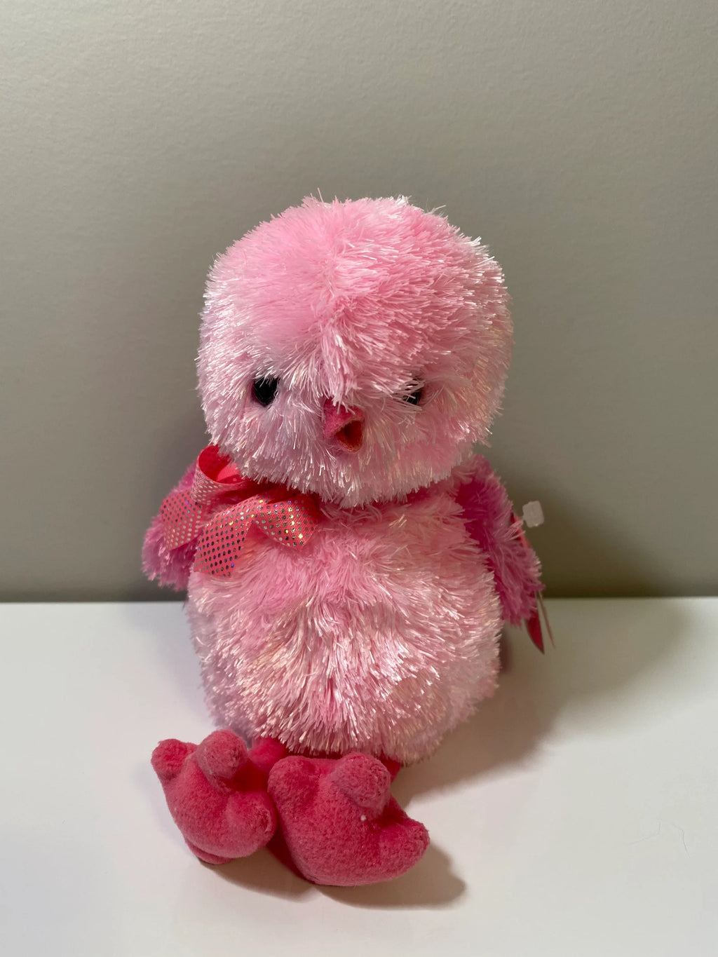 Ty Beanie Baby "Chenille" the Pink Chick (5 inch) – Retired 2004