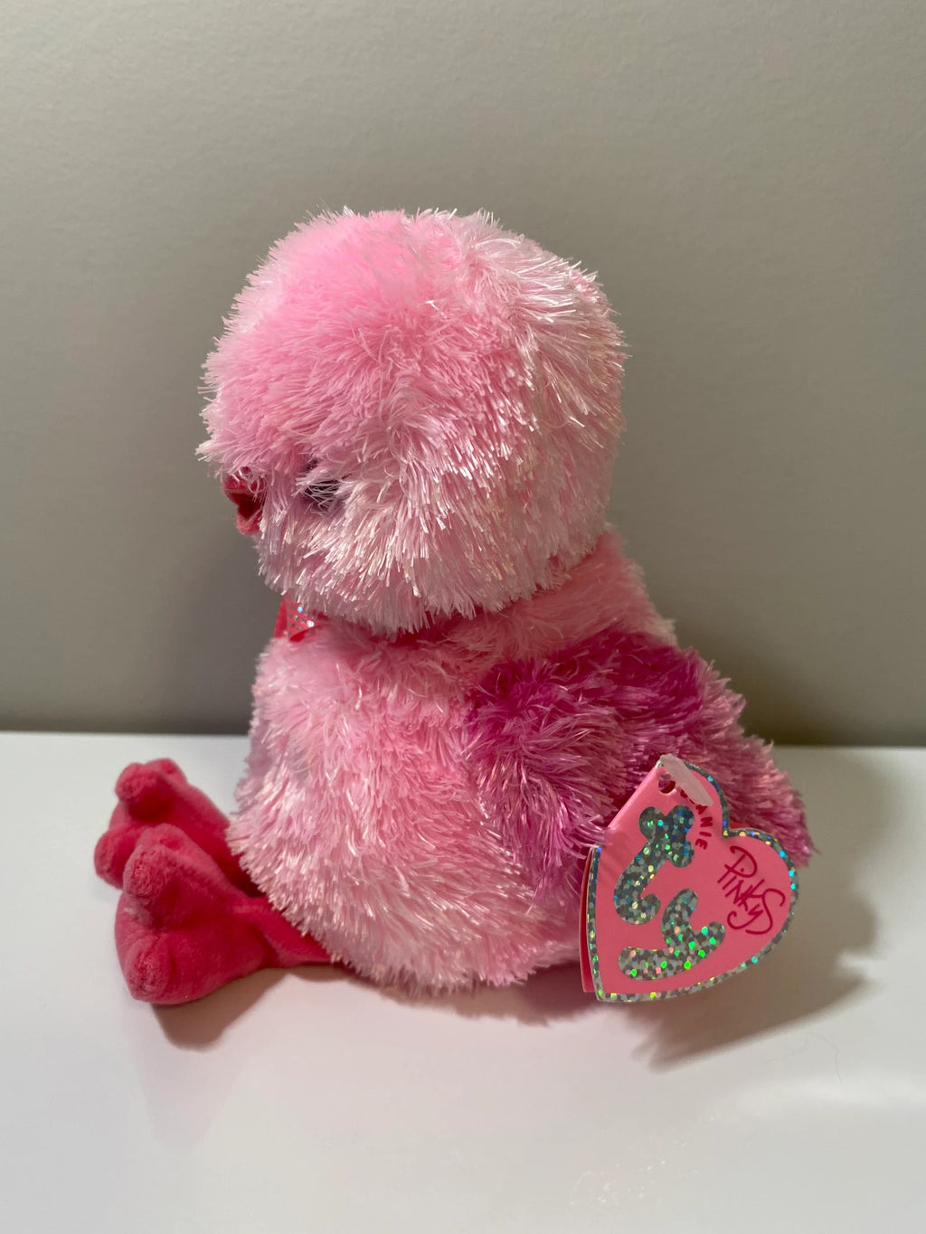Ty Beanie Baby "Chenille" the Pink Chick (5 inch) – Retired 2004