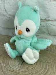 Precious Moments Tender Tails Teal Owl Plush by Enesco (1998) NWT