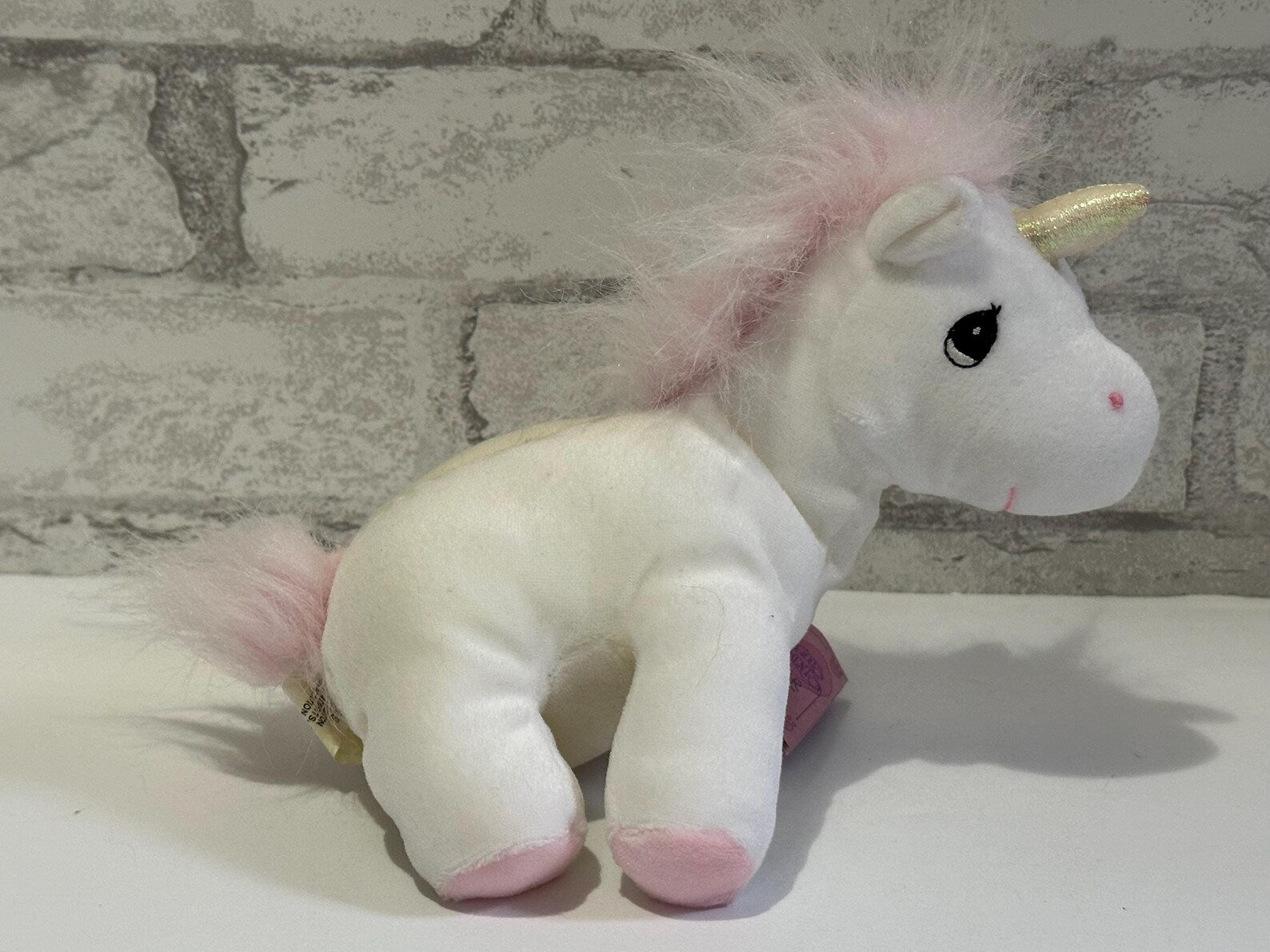 Precious Moments Tender Tails White Unicorn Plush by Enesco (1998) NWT