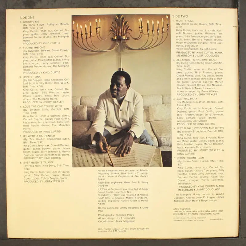 King Curtis — Everybody's Talkin' LP (Atco Records, 1972)
