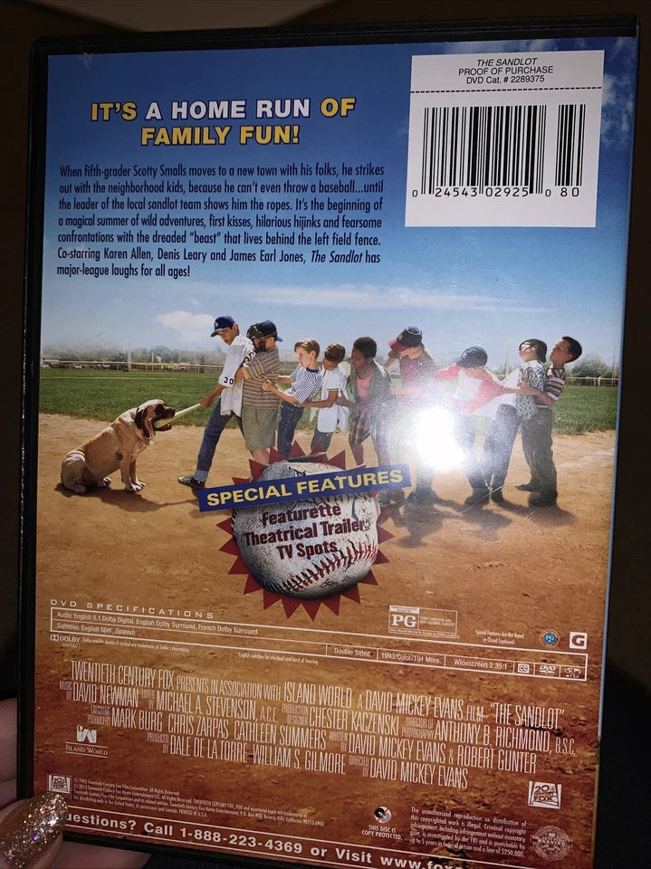 The Sandlot DVD — 1993 (Dir. David Mickey Evans)