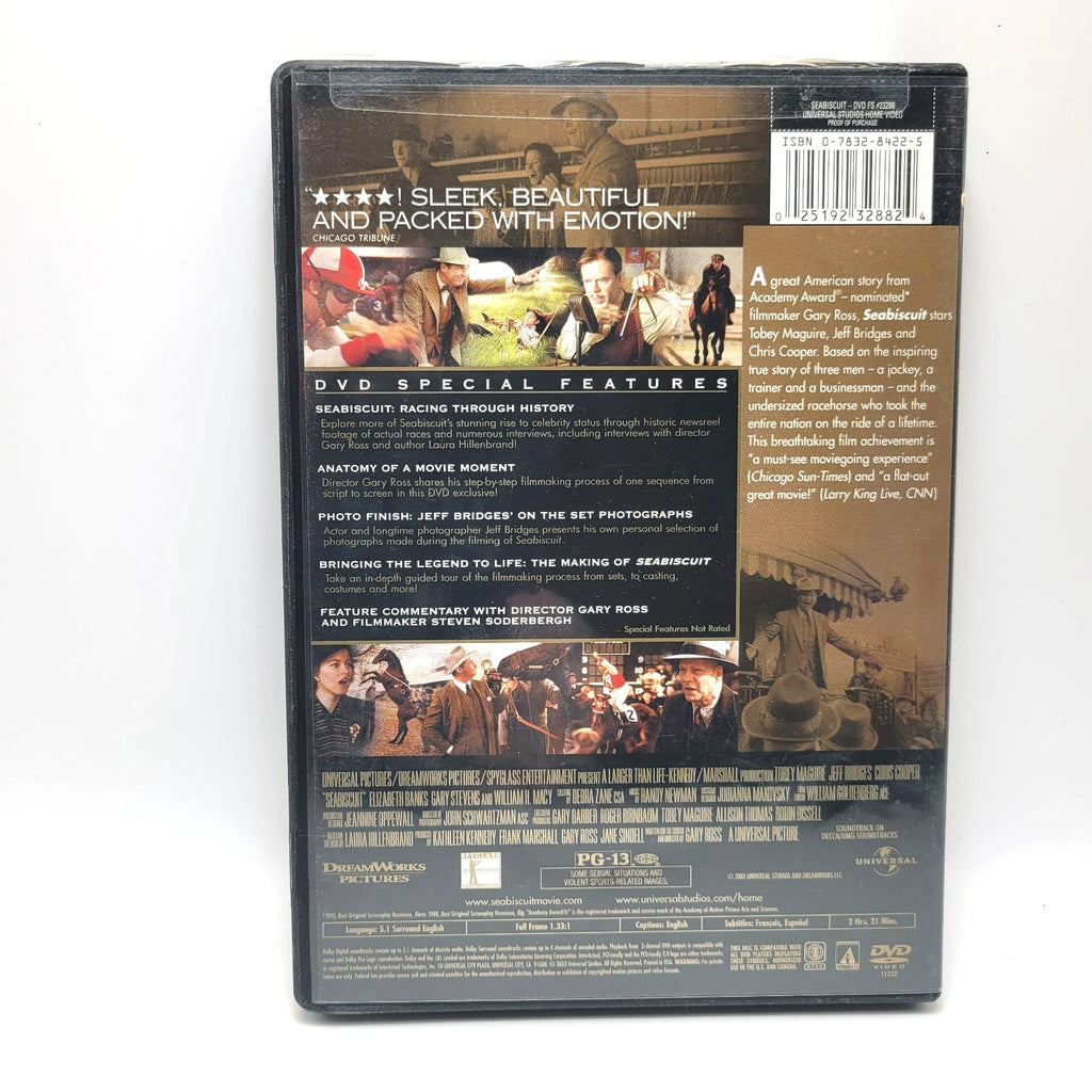 Seabiscuit (DVD, 2003, Full Screen)