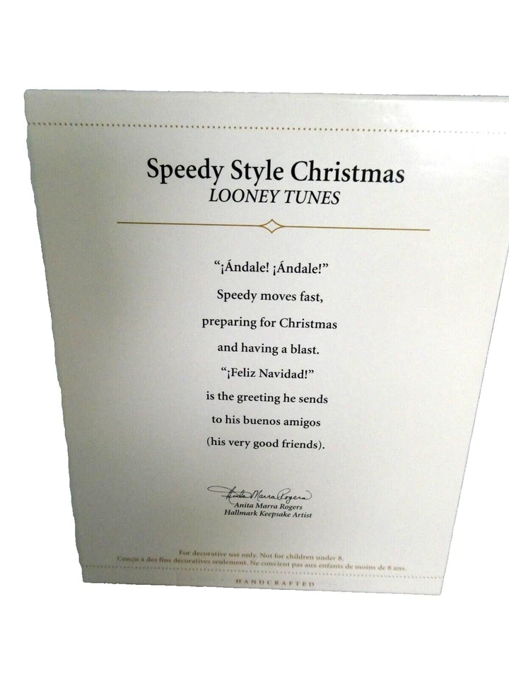 2006 Hallmark Keepsake "Speedy Style Christmas" Looney Tunes Ornament QXI3093