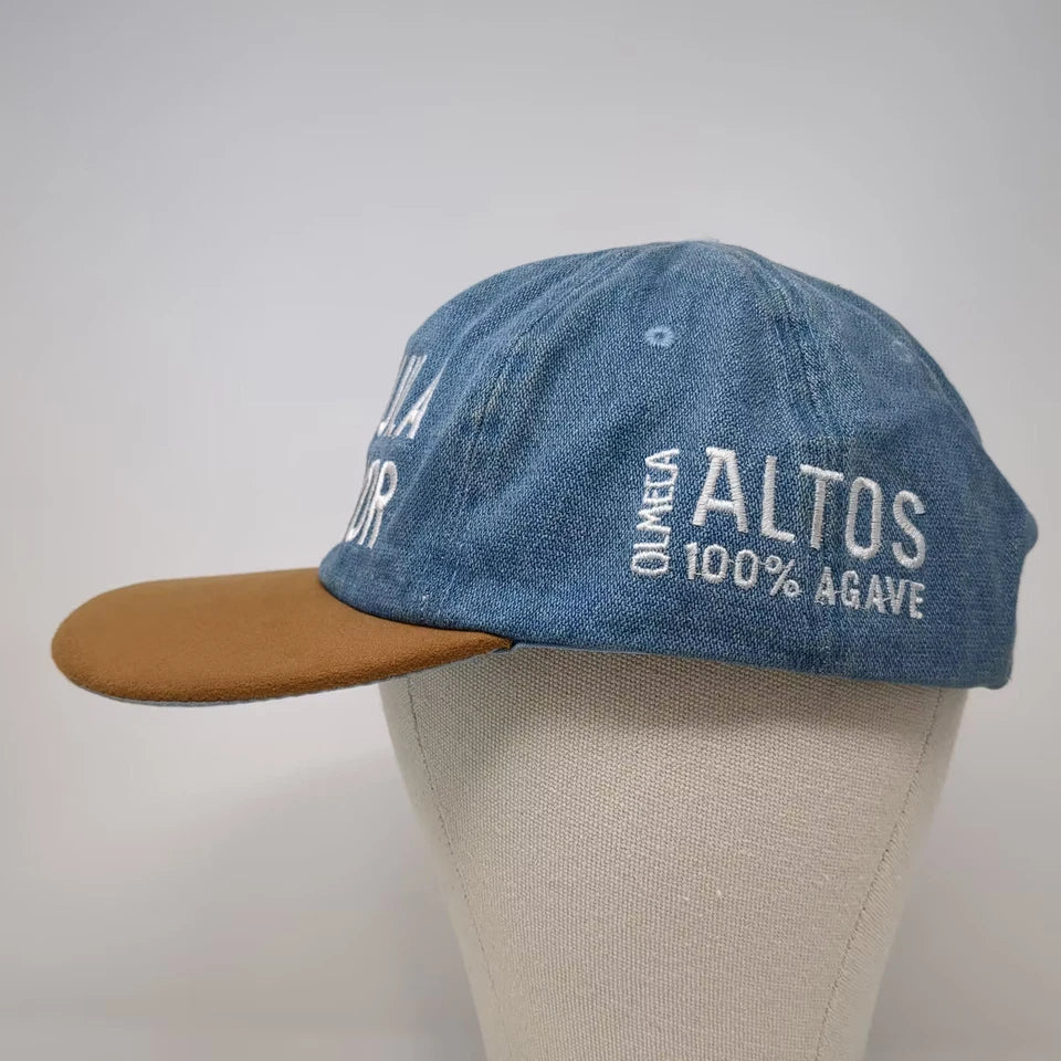 Rare Olmeca Altos 100% Agave Tequila Por Favor Promo Demo Strap Hat Cap Like New