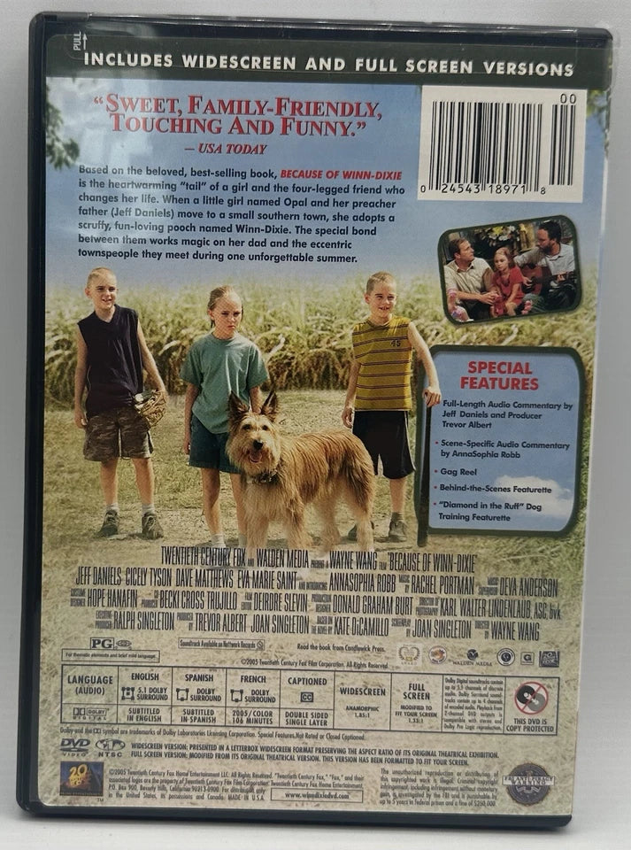 Because of Winn-Dixie DVD Widescreen/Fullscreen Edition (2005)