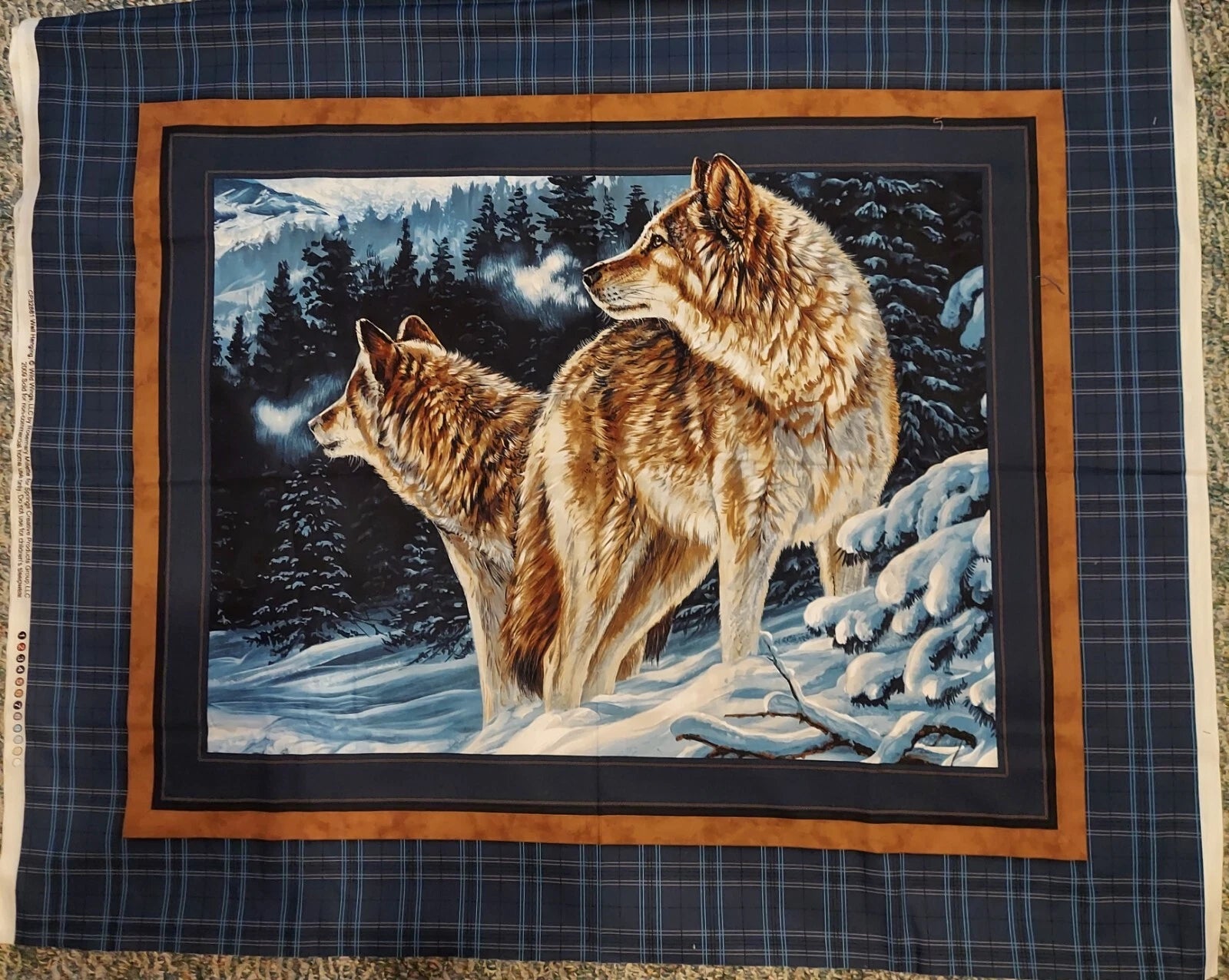 Wolf Panel by Rosemary Millette for Springs Creative — 36"x44"